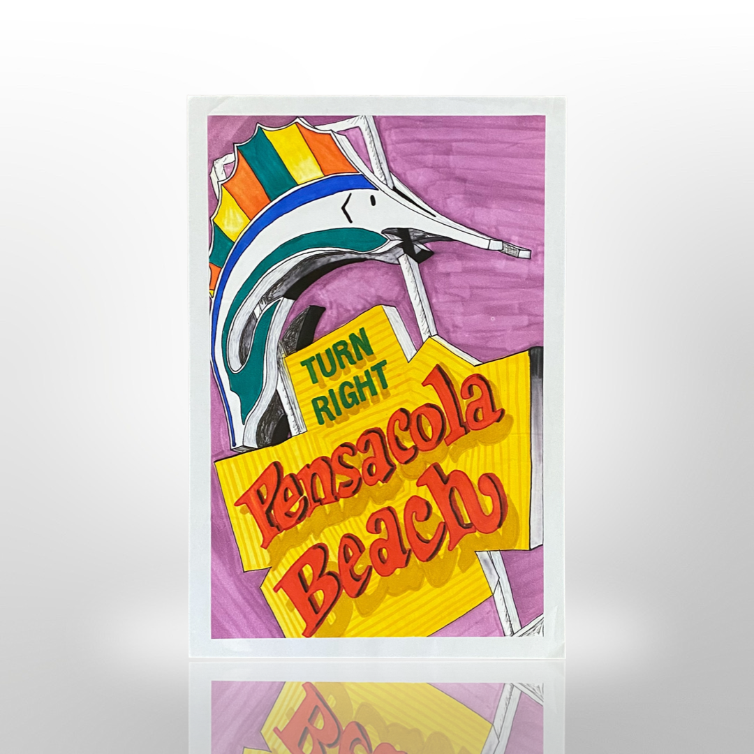 Marker: Pensacola Beach Sign