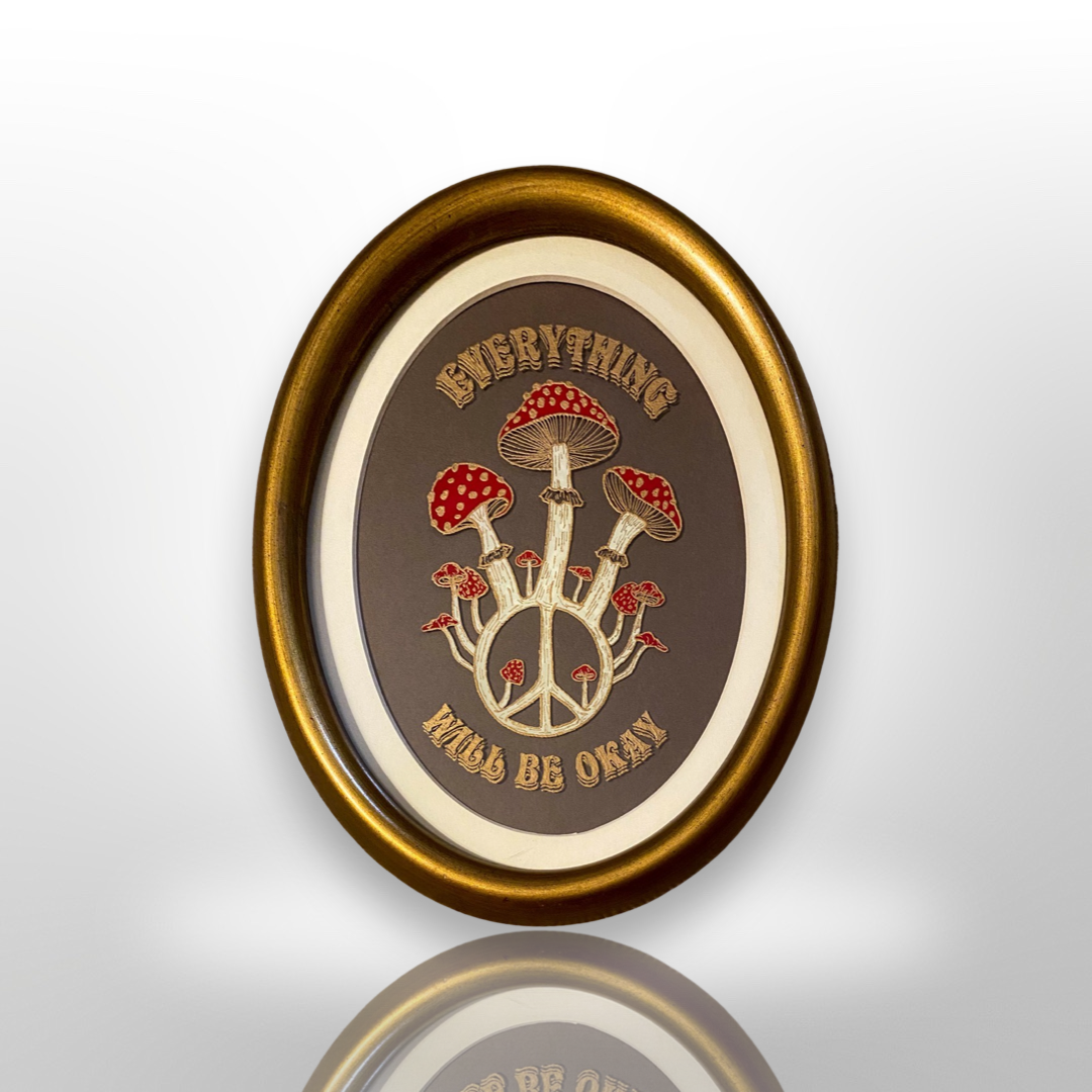 SOLD OUT - Etching: So Mushroom for Peace