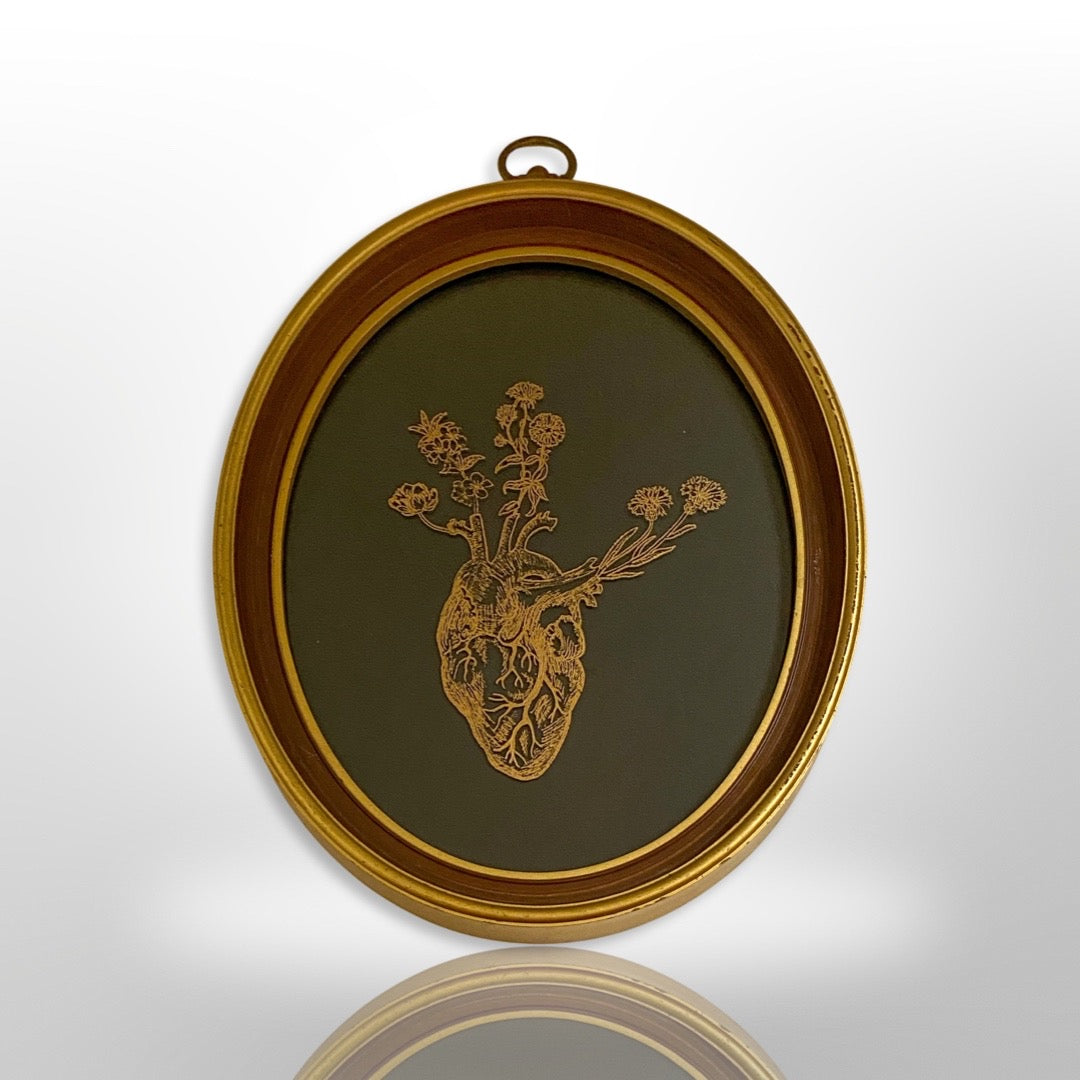 SOLD OUT - Etching: Heart in Bloom