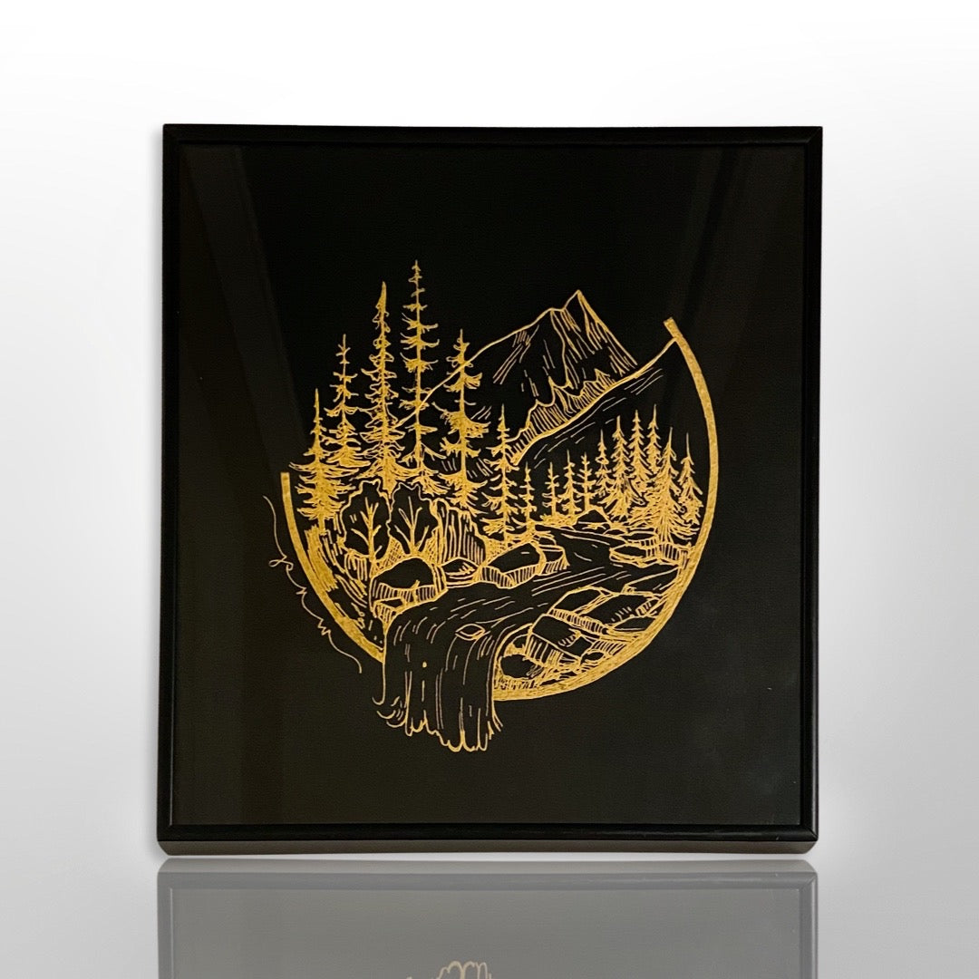 SOLD OUT - Etching: Falling for you, PNW