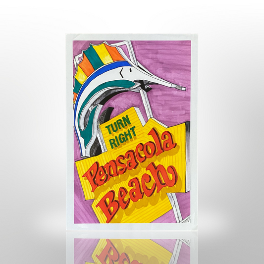 Marker: Pensacola Beach Sign